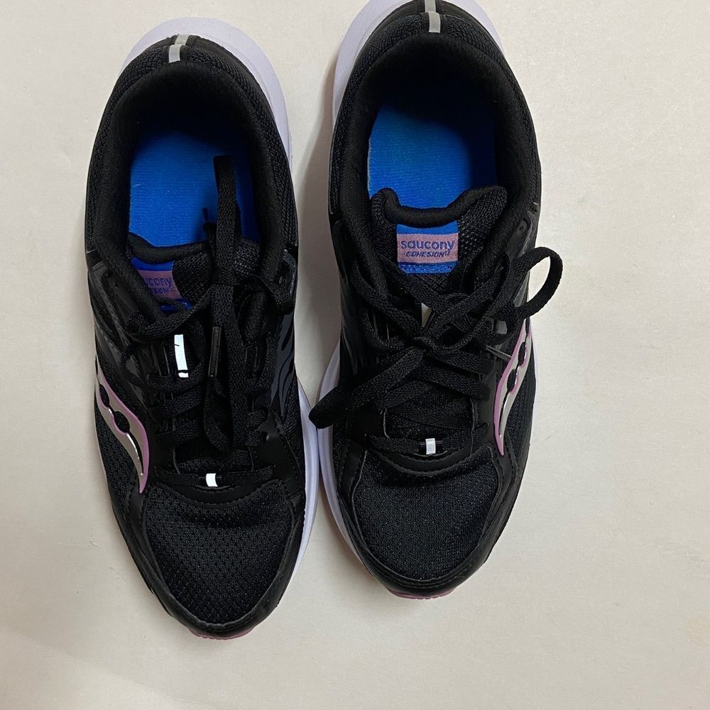 Saucony Cohesion 17 Women's Black and Pink Sneakers Size 9.5W - Picture 6 of 11